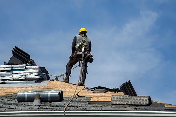 Professional Roofing technician working in Plymouth, UT